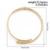 Punk Water Drop Torques Choker Necklace Open Cuff Bangle for Women Wed Bridal Adjustable Rings Party Grunge Jewelry Set