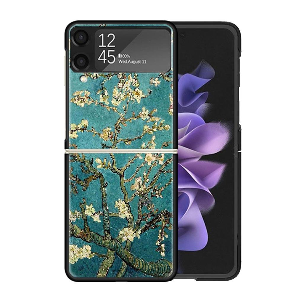 Van Gogh Oil Art Painting Clear Phone Case For Samsung Z Flip 7 6 5 4 3 Galaxy ZFlip7 ZFlip6 ZFlip5 ZFlip4 ZFlip3 5G Print Cover