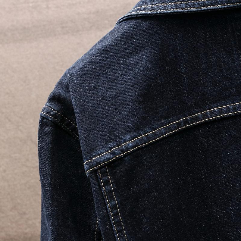 Мужская одежда, модная мужская джинсовая куртка больших размеров, осенне-весенняя верхняя одежда, повседневные мужские джинсовые пальто, большие размеры