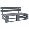 Day and Night - Day and Night Gray Wood Garden Pallet Bench