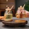 With Dipper Lid Honey Bottle High-capacity Honey Storage Container Wedding Party Dining
