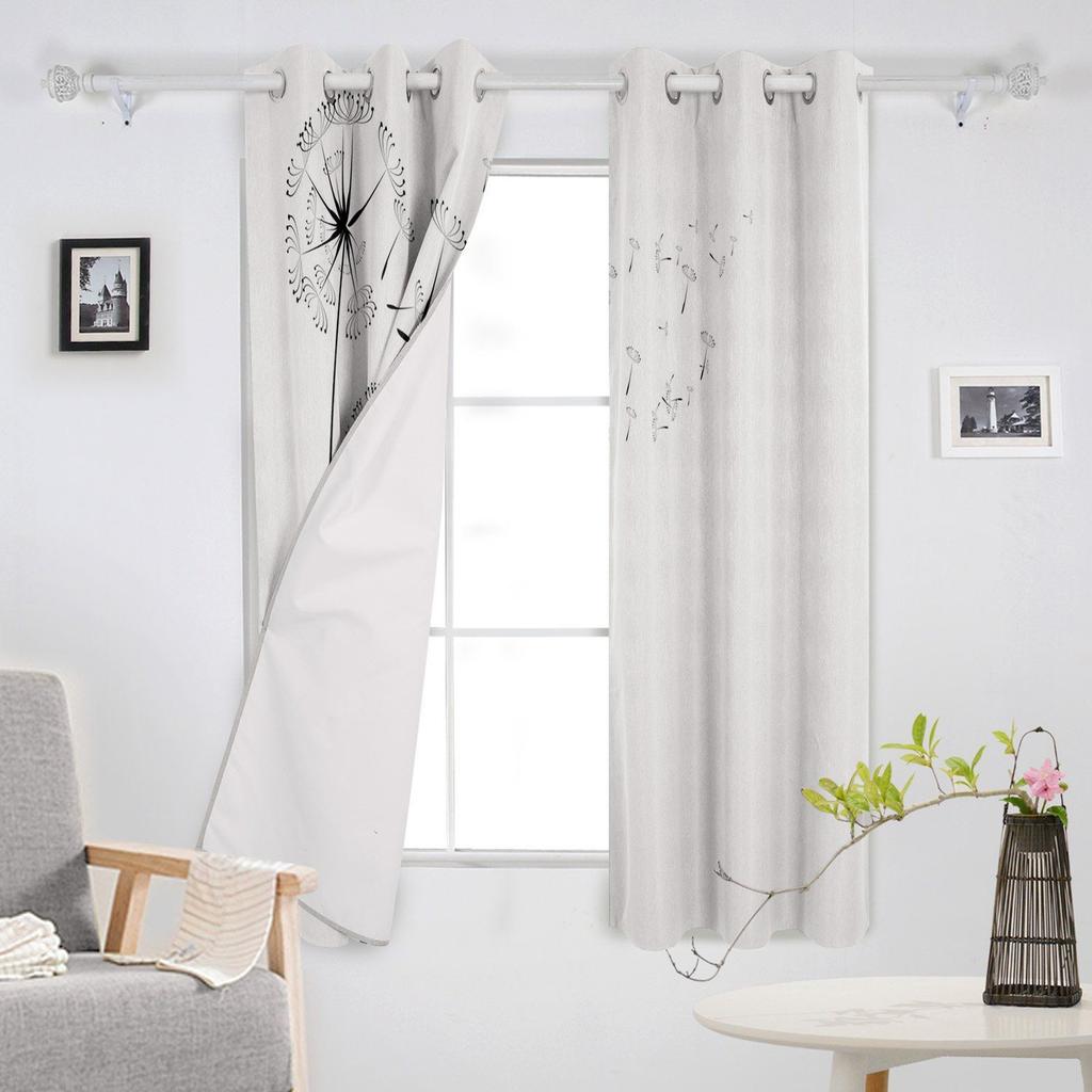 Цветок одуванчика, растение, ветка, оконные шторы, домашний декор, шторы для спальни, кухонные дверные шторы, шторы для гостиной