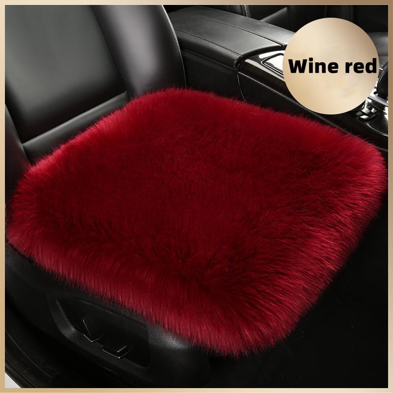 1 шт. чехол для автомобильного сиденья из искусственного меха, плюшевый зимний белый универсальный автомобильный интерьерный коврик из искусственной шерсти, теплый и роскошный плюшевый коврик