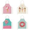 Oil and Stain Proof Chef's Apron Ice Cream Women's Kitchen Linen Apron Waterproof Barber's Apron Unicorn Apron Cleaning Tools
