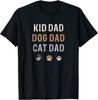 Funny Dog Cat Dad Shirt Fur Papa Parent Father Unisex T-Shirt