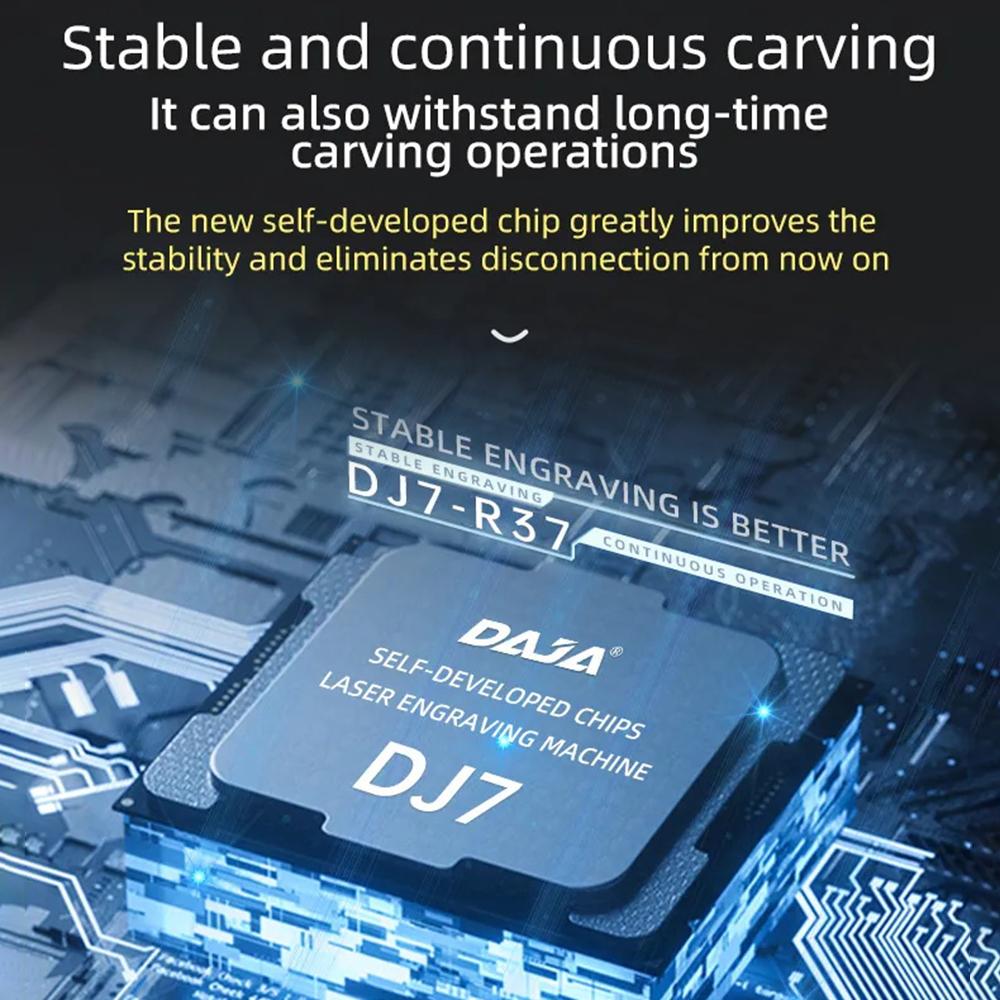 Лазерный гравер DAJA DJ7 5 Вт, полупроводниковый лазерный настольный маркировочный станок с рабочей зоной 150x150 мм