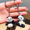 Брелок-подвеска в виде мультяшной панды Милый брелок-подвеска в виде панды Изысканный универсальный рюкзак Украшения Аксессуары Подарки