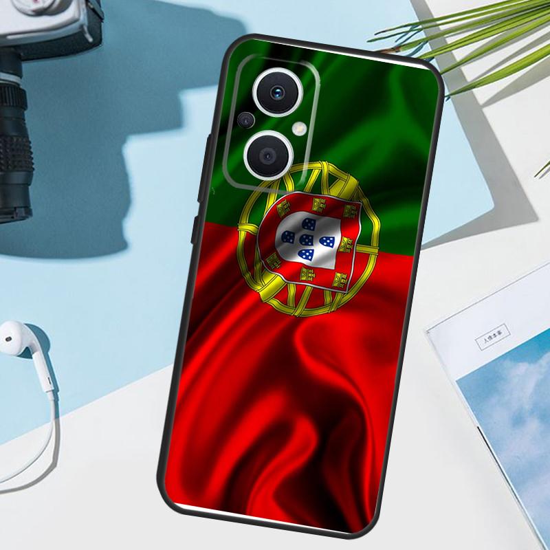 Portugal Flag Cover For OPPO Reno 11 12 13 14 Pro 11F 12F 13F 14F 7 8 Lite OPPO Find X5 X6 X8 X9 Pro Case