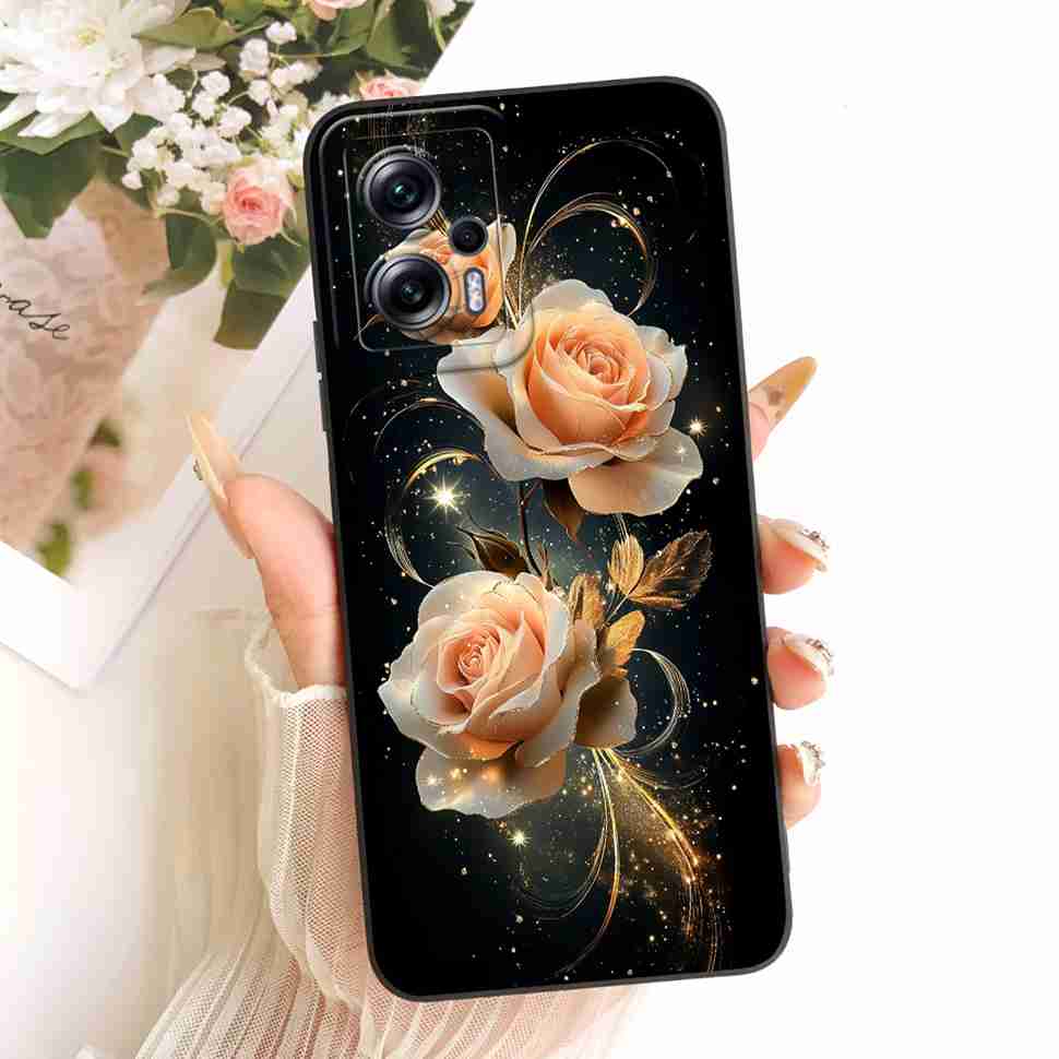 Для Redmi Note 11T Pro 5G 22041216C Чехол Стильный Расписной Цветами Силиконовый Чехол Для Redmi Note 11T Pro 11T PRO 5G Чехлы Для Телефона