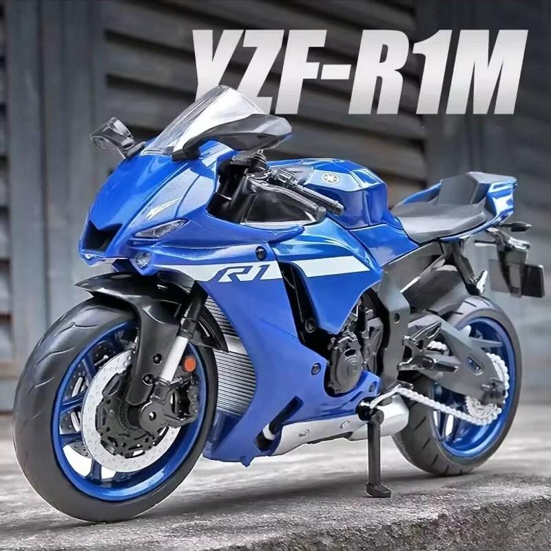 MotoGP Yamaha YZF-R1M Racing Motorcycle Simulation Exquisite Diecast & Toy Vehicle RMZ City 1:12 Alloy Collection Model