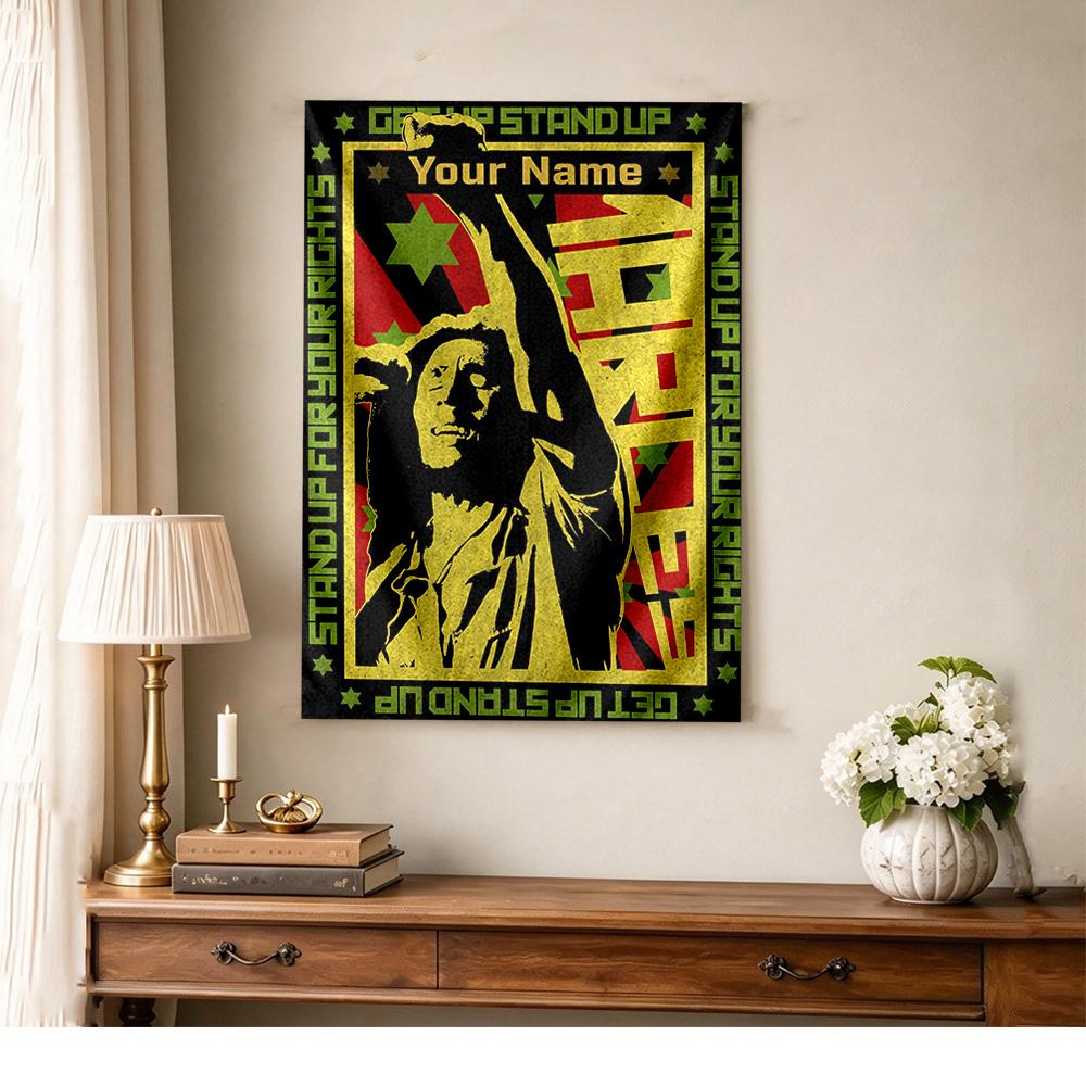 Bob Marley Customize Text Tapestry Decorative Wall Tapestry Durable Comfort Ideal for Gift Wrapping Multi-purpose for All Occasions