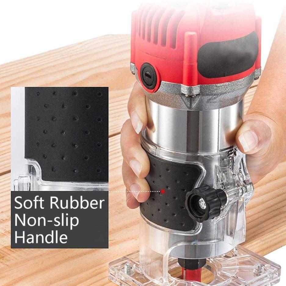 33000 об/мин Высококачественный электрический триммер по дереву Ручной Деревообработка Гравировка Пазование Пальмовый фрезер Набор домашних инструментов для DIY