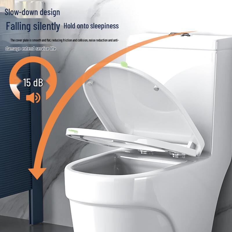 KEGOO K7018 U-образное сиденье для унитаза с мягким закрыванием и светящейся ручкой