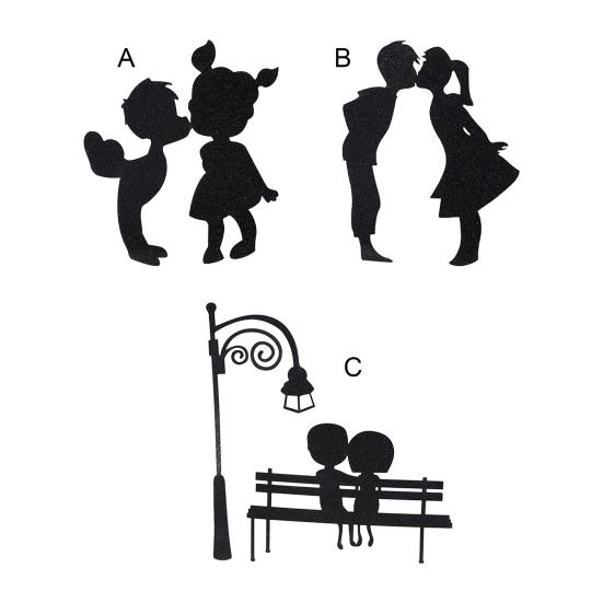 3 Set Cake Topper Love Heart DIY Exquisite Workmanship Sweet Lovers Cupcake Topper