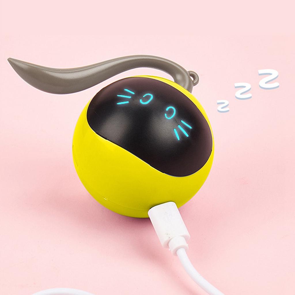 Cat Active Rolling Ball Colourful Light Circularly Charging Electric Automatic Rolling Cat Ball for Pet Cat