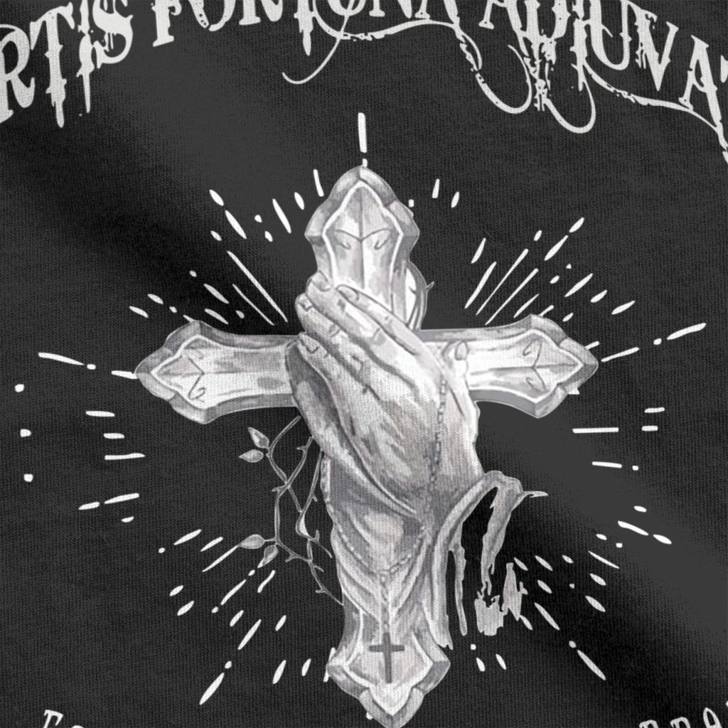 Футболка с татуировкой креста и руки «John Wick Fortis Fortuna Adiuvat» для мужчин и женщин, хлопковые футболки с коротким рукавом, одежда больших размеров