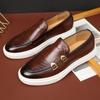 Loafers For Men Luxury Brand Genuine Leather Casual Driving Shoes Fashion Work Designer 2025 New Arrival Original Big Size 38-46