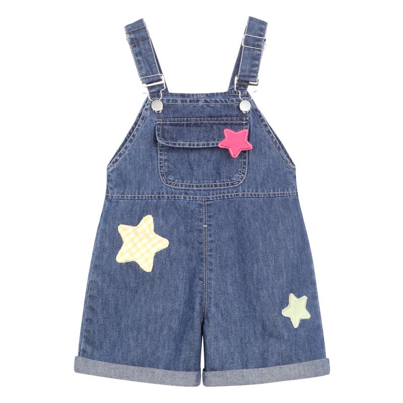 LUSON Baby Girls' Denim Overalls