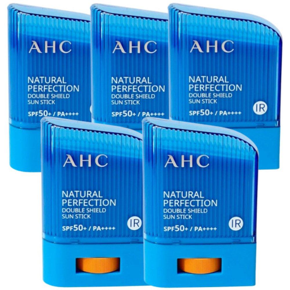 AHC Солнцезащитный карандаш Natural Perfection Double Shield (Большая емкость) 22 г x 5 Водостойкий солнцезащитный крем без белого налета, нелипкий