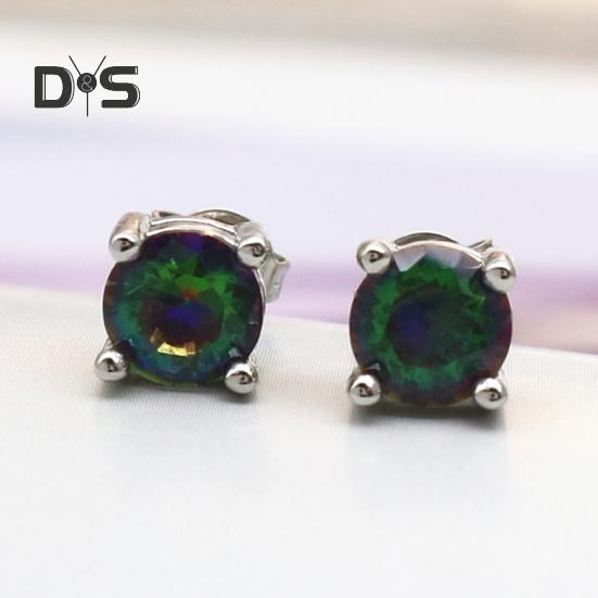 1 пара сверкающих сережек-гвоздиков со стразами из медного материала, легкие блестящие серьги-гвоздики для женщин, ювелирные изделия в подарок