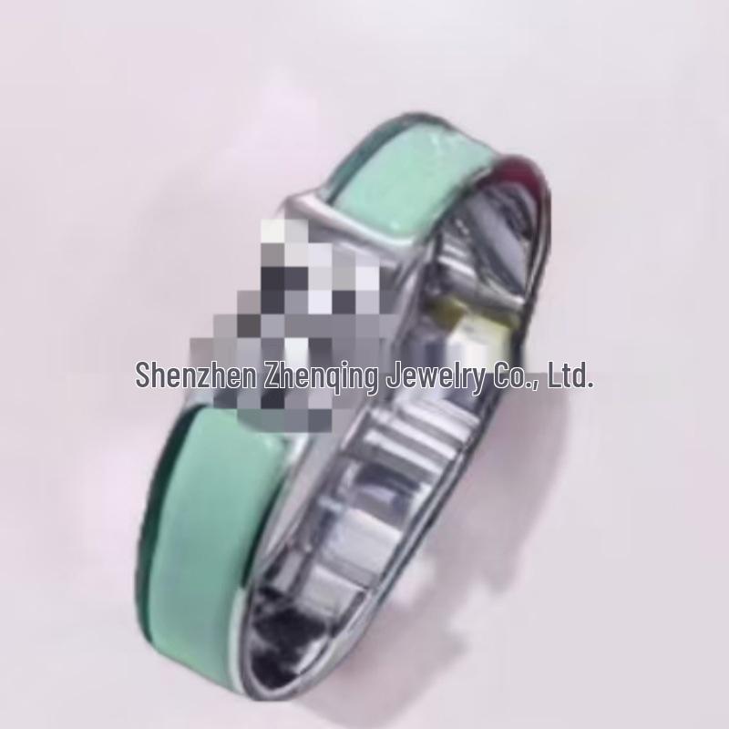 Эмалевый браслет с буквой H, покрытый 18 каратным золотом - Классическая мода, Различные цвета, Идеально для пар