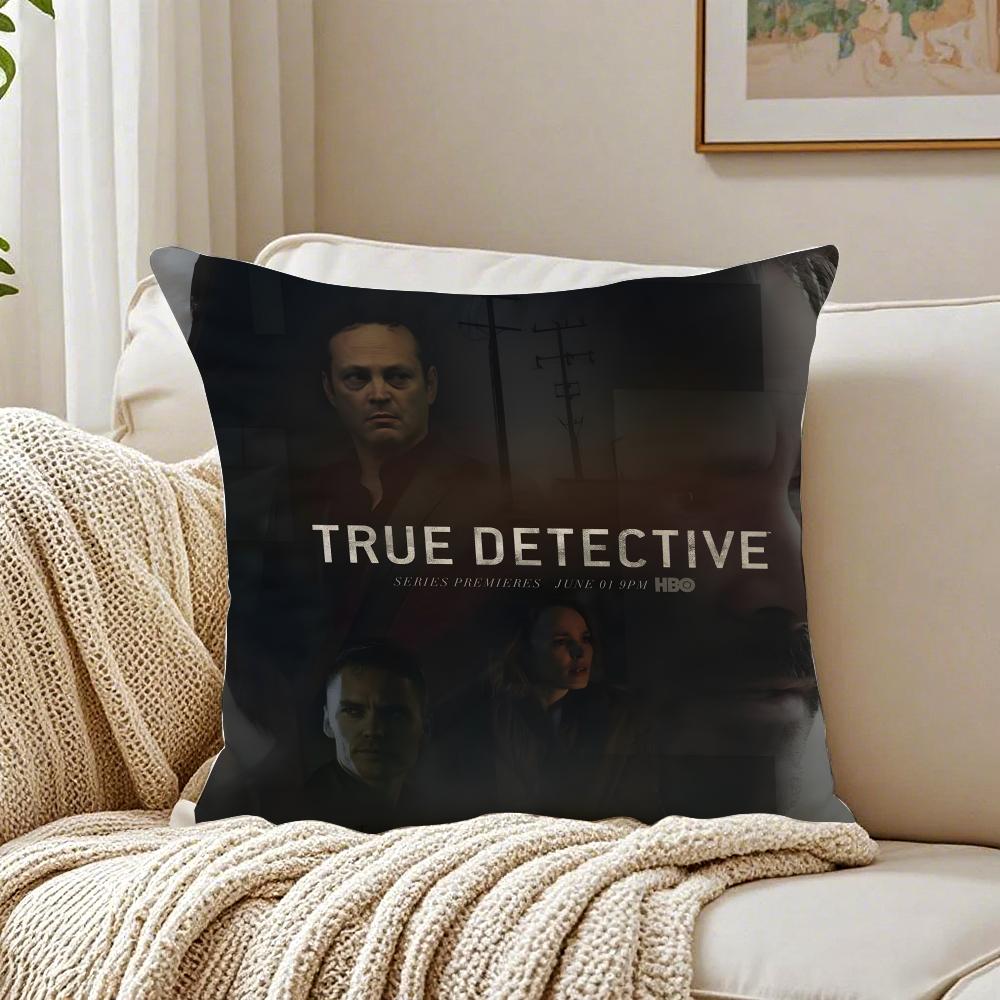 movie noir TTrue DDetective Cushion Cover Pillowcase Antidustmite living Room Sofa Decor Cushion Room