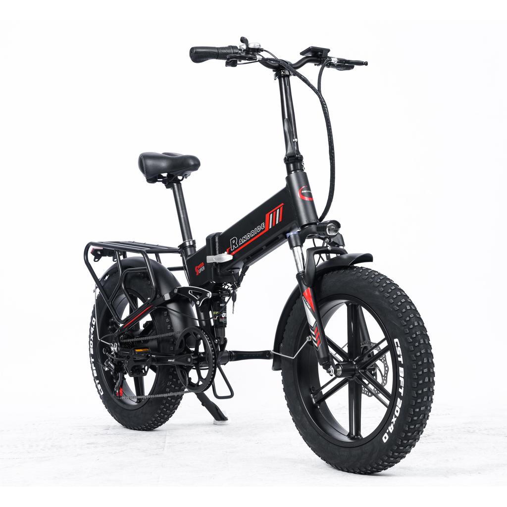 RANDRIDE YX20M E-Bike 1000W Motor 20*4.0'' Fat Tires E-Bike Urban Commuting Electric Bicycle