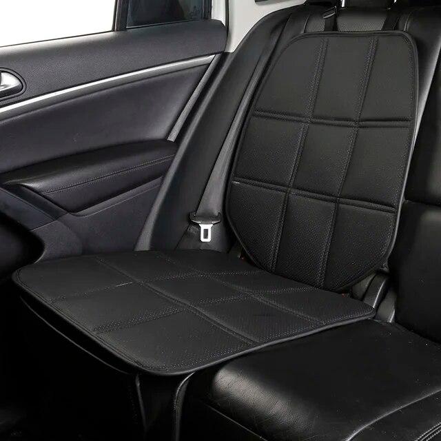 Car Seat Protector Cover Leather Child Safety Rear Backseat Pad Mat ISOFIX Interface Protection Blanket Cushion For Kids