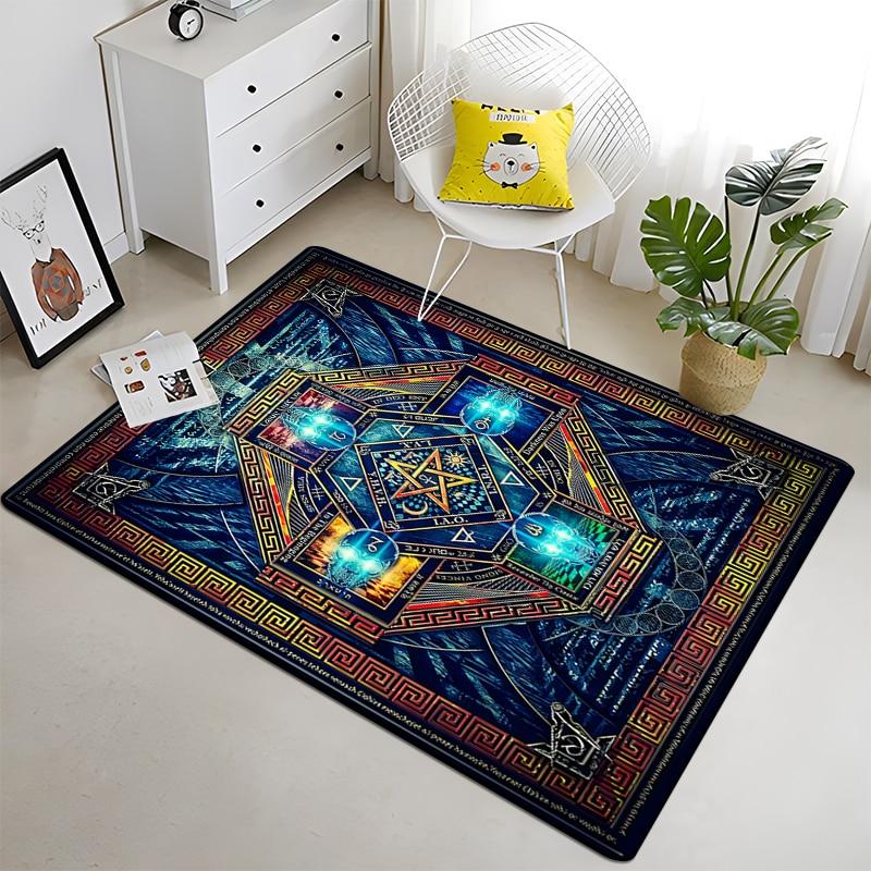 Freemason Masonic Illuminati  Printed Pattern Rug Baby Play Mat Living Room Carpet Decoration Fitness Pet Carpet Tapestry
