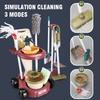 Non-Toxic Simulation House Cleaning Tool Toy Set Role-Playing Educational Kids Pretend To Do Housework Kit Toys For Children Birthday Gift