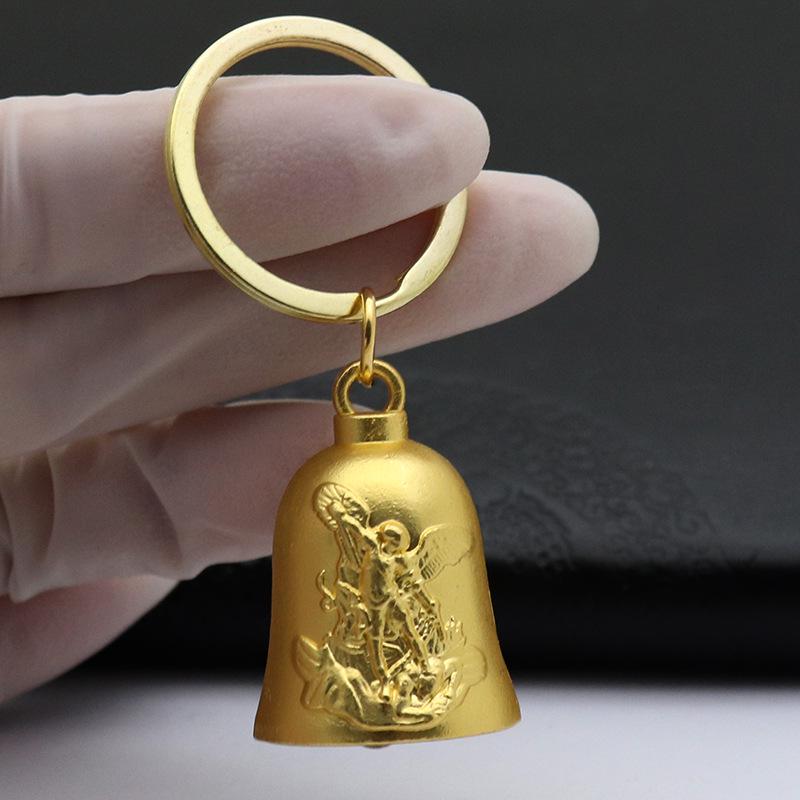 Ретро Металлический Брелок для Ключей с Подвеской-Колокольчиком - Украшение для Автомобиля и Сумки