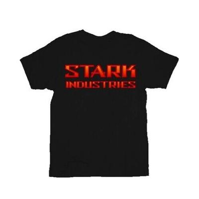 Взрослая Унисекс Футболка Ironman Тони Старк Логотип Stark Industries Легкая 100% Хлопок Мужские Футболки Топ