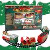 Children's Retro Mini Electric Train DIY Christmas Toy Car Set