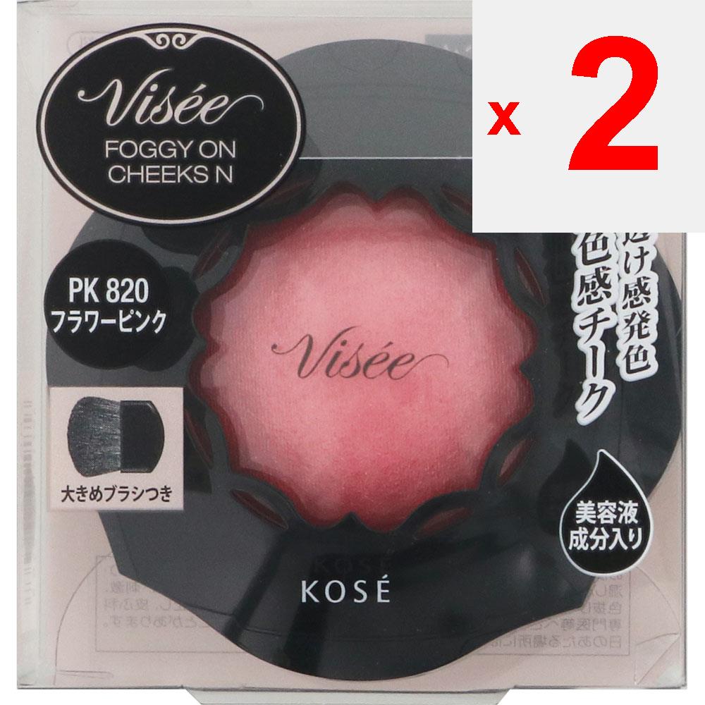 Kose VICE RICHET Vise Riche Foggy On Cheeks N PK820 Flower Pink 5g Skin Makeup Vicerische Нанесите необходимое количество на кисть, проверьте количество