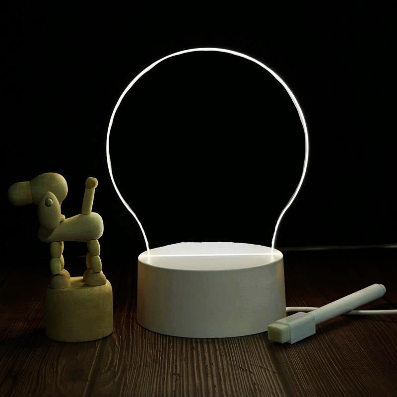 DIY Luminous Message Board 3D Night Light - Acrylic Erasable Writing Board