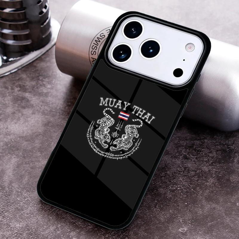 Чехол для телефона Муай Тай для iPhone 17 16 15 Pro Max Air 14 13 12 11 Plus Ударопрочный Чехол Capa