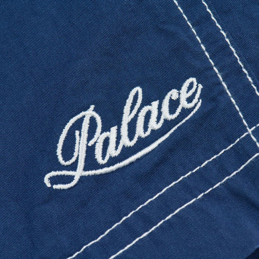 Palace Унисекс шорты темно-синего цвета с эффектом стирки Синие P28ST044