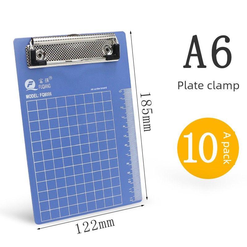 Approval Book Clip Multifunctional A5 Flat Board Nail Menu Plastic Writing Board Plate Holder Stationery Office Supplies Vertical Book for Students