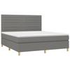 VidaXL Slat Bed Base with Mattress and LED, Upholstered Bed, Double Bed, Adult Bed for Interior Bedroom, 3135534