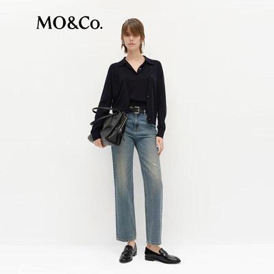 МО&Ко. Короткий кардиган из мериносовой шерсти серии C+