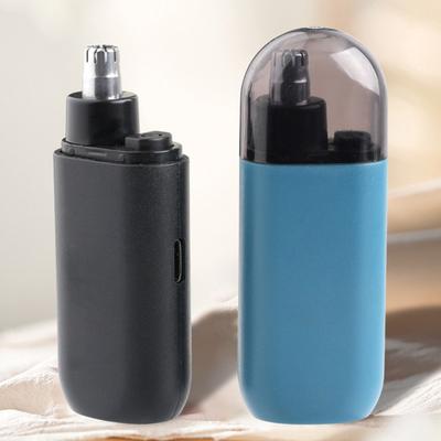 Перезаряжаемый триммер для волос в носу для мужчин и женщин IPX7 водонепроницаемый электрический триммер для волос в носу 360-градусный инструмент для ухода за двусторонним лезвием с функцией очистки