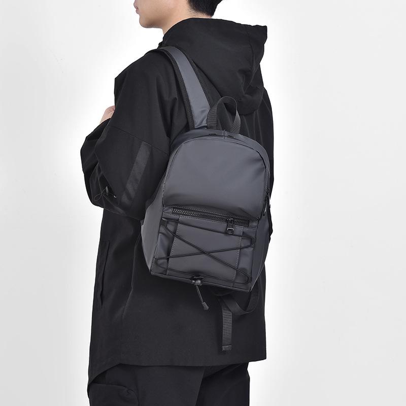 Новый унисекс однотонный водонепроницаемый и дышащий деловой модный повседневный универсальный рюкзак для повседневного использования