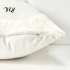 Soft Polyester Throw Pillow Covers Embroidered Christmas Cushion Cover, Xmas Tree Red Bow Case, with Zipper, Bell Snowflake Embroidery, Invisible