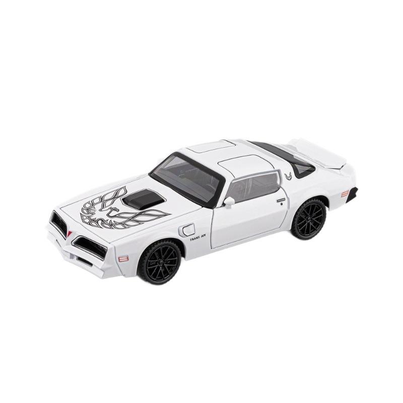 1/32 Pontiac Firebird Модель автомобиля из литого металла с имитацией звука и света Суперкар Модель автомобиля Детская игрушечная машинка Украшения