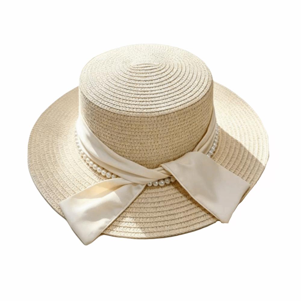 Silk Bow Bucket Hat Multicolor Beach Hat French Sun Visor Hat Summer Outdoor
