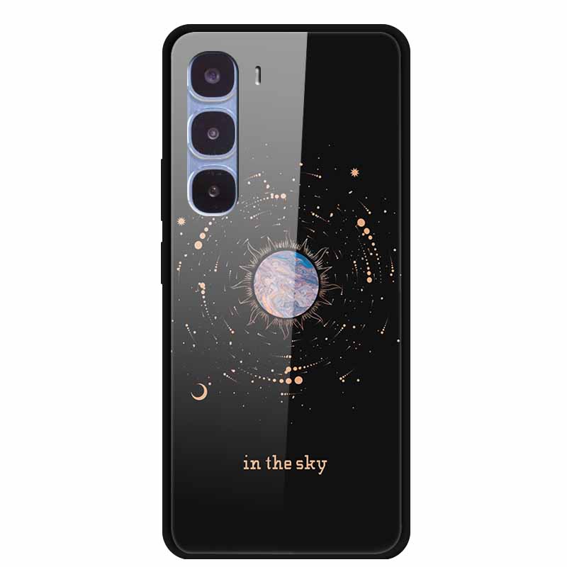 Роскошный Чехол для Infinix Hot 60 Pro X6885 Закаленное Стекло Чехол для Телефона Infinix Hot 60 Pro Модный Животный Защитный Funda