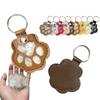 Creative Leather Pet Keychain - Cute Cat & Dog Hair Collector Bag Charm