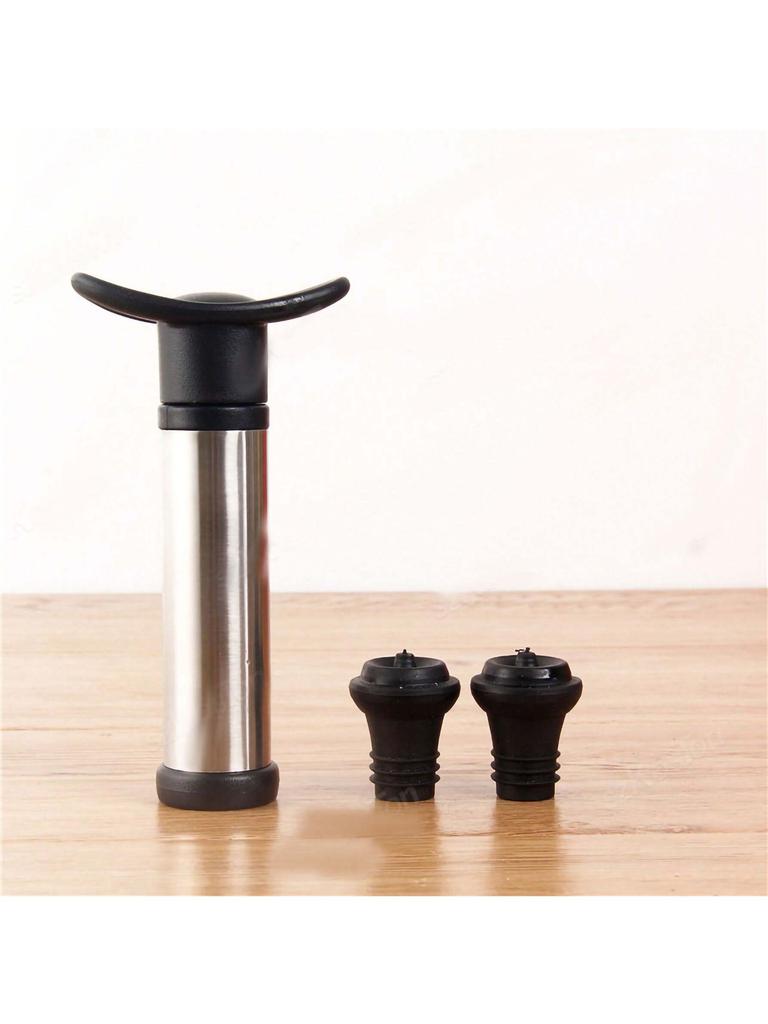 Винная пробка с вакуумным насосом, барные аксессуары, воздушный затвор, аэратор, резиновая черная пробка для бутылок, сохраняющая свежесть вина, герметизация