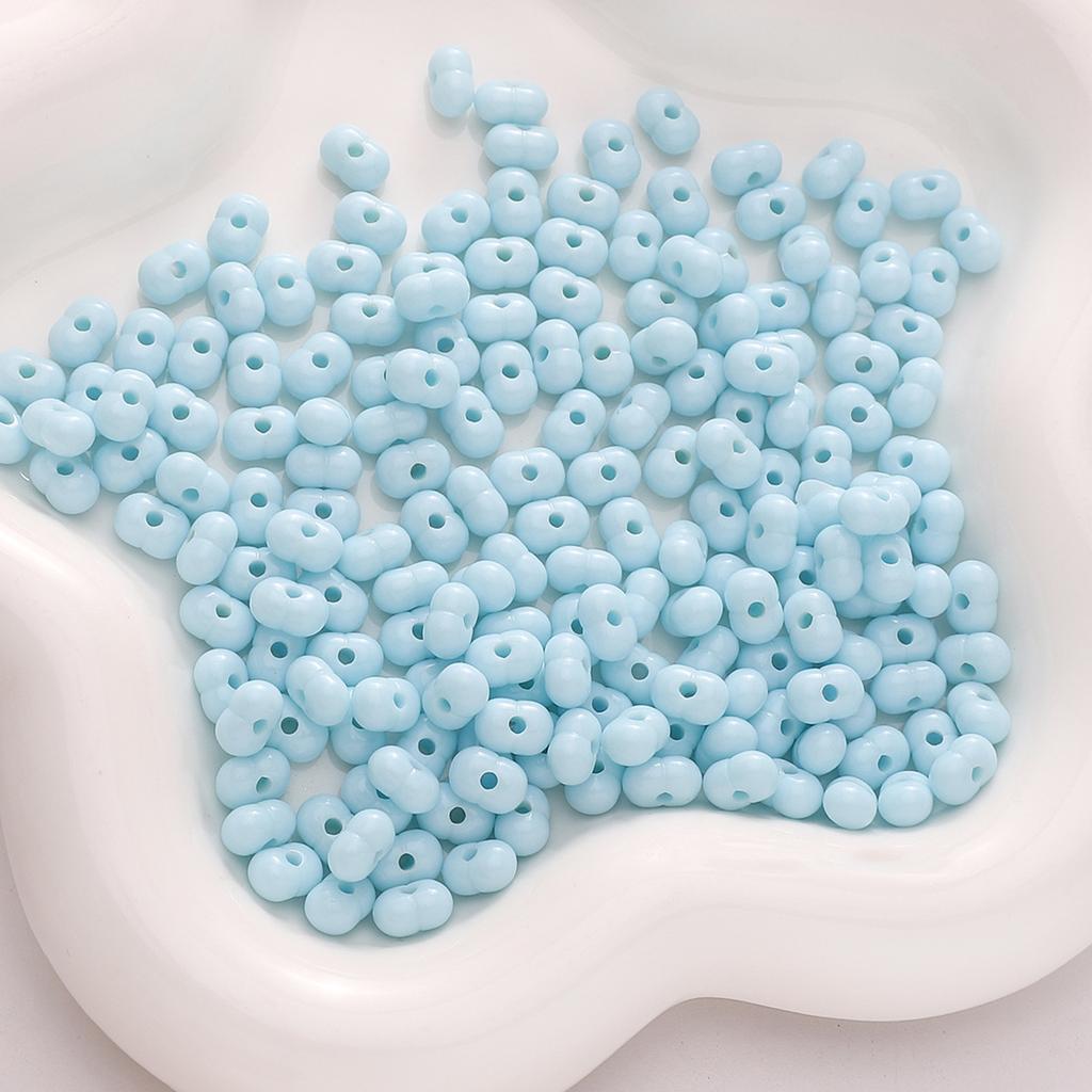 Бусины для браслетов ручной работы 8x5 мм Однотонные бусины Светлые арахисовые бусины Акриловые бусины из проса Бусины-россыпи Бусины Аксессуары для самостоятельного изготовления Струны Браслеты