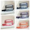 Waterproof PVC Crossbody Bag Adjustable Shoulder Strap Clear Messenger Bag  Unisex